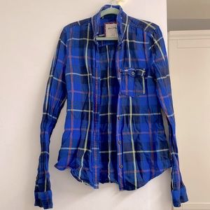 Abercrombie kids plaid shirt